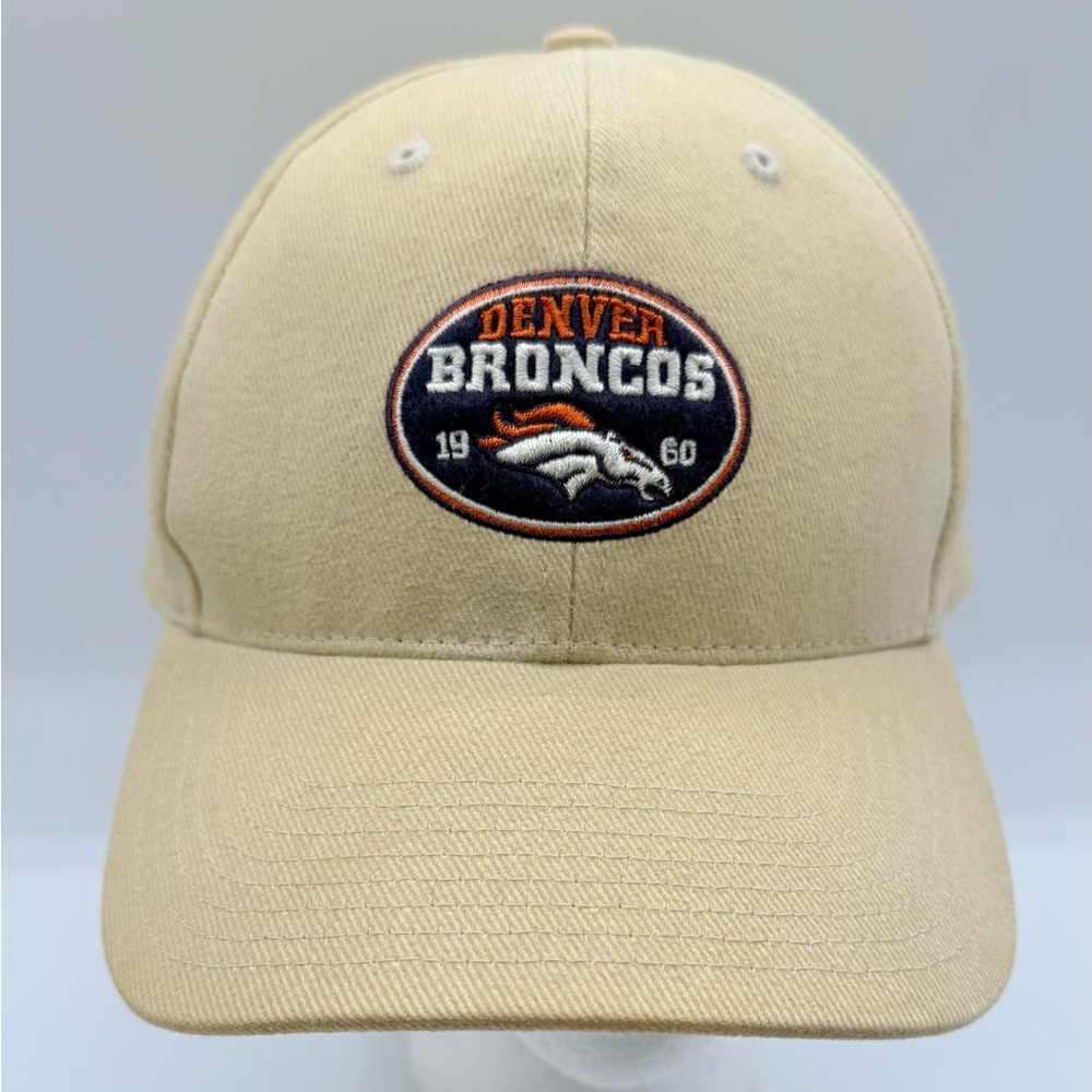 Broncos Vintage Denver NFL Tan Color Cap Twin Enterprise Brand Adjustable